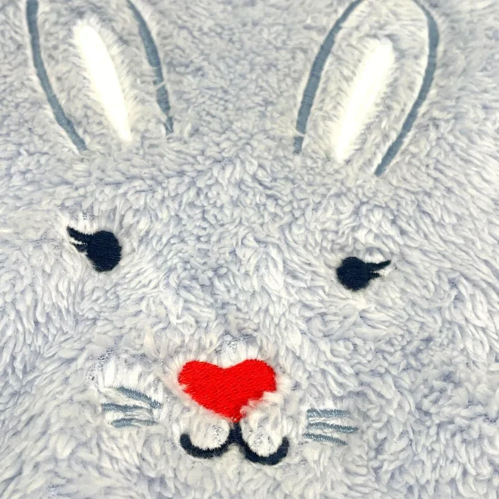 ~ Baby Gap 6-12mo Easter Bunny Fleece Top Lavender PJ Plushie Soft Fluffy Purple - Picture 9 of 12